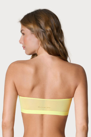Maison Close Double Sens Pastel Bandeau Bra Yellow