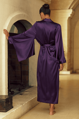 Marjolaine Sophia Long Kimono Plum