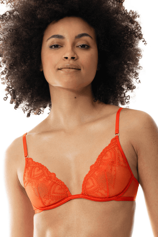 Mey Mysterious Underwired Triangle Bra Carnelian Orange