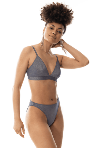 Mey Poetry Luxe Triangle Bra Deep Shadow