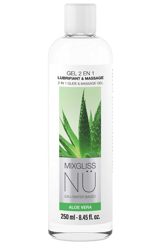 Mixgliss NU Aloe Vera 2-in-1 Lubricant & Massage Gel 250ml