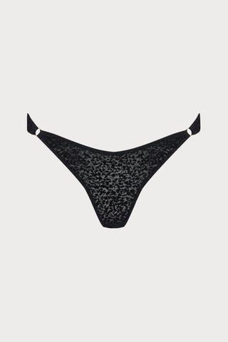 Muse by Coco de Mer Ava Open Brief Black