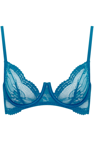 Muse by Coco de Mer Elise Plunge Bra Blue