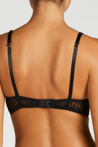 Muse by Coco de Mer Lana Underwired Plunge Bra Black