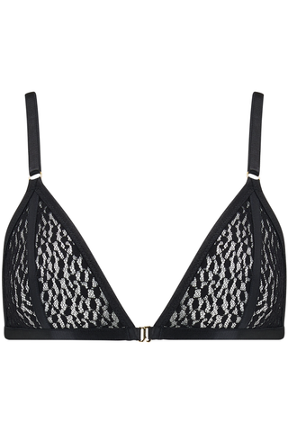 Muse by Coco de Mer Lana Black Lace Triangle Bra