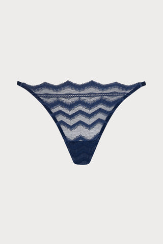 Muse by Coco de Mer Margot G String Navy
