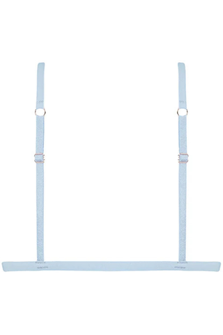 Muse by Coco de Mer Margot Blue Lace Triangle Bra