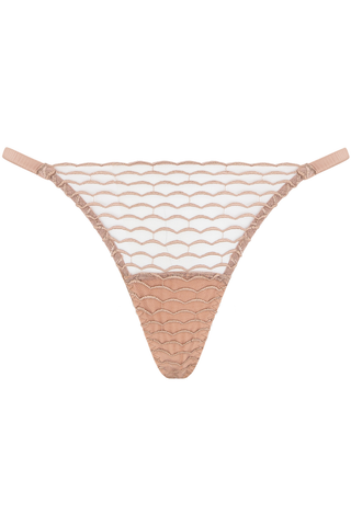 Muse by Coco de Mer Talia Thong Warm Taupe