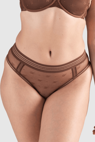 Nudea Monogram Mesh Brazilian Espresso