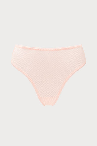 Nudea Sheer Deco Brief Blush Pink