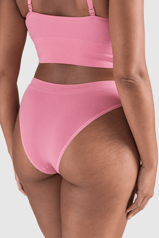 Nudea Tencel™ Seamless High Leg Brief Rose Pink