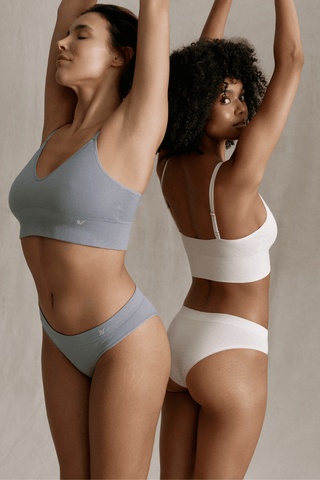 Nudea Tencel™ Seamless High Leg Brief White Sand