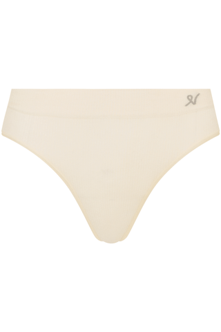 Nudea Tencel™ Seamless High Leg Brief White Sand