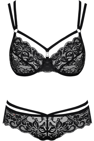 Obsessive 860 Bra & Thong Black