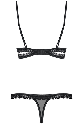Obsessive 865 Black Bra & Thong - Sexy Black Lingerie