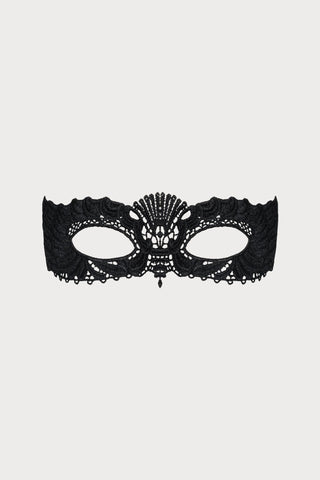 Obsessive A700 Guipure Lace Mask Black