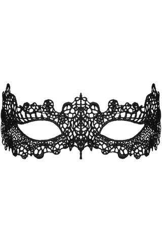 Obsessive A701 Guipure Lace Mask Black