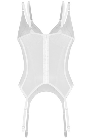 Obsessive Arrowel Sheer White Underwired Corset