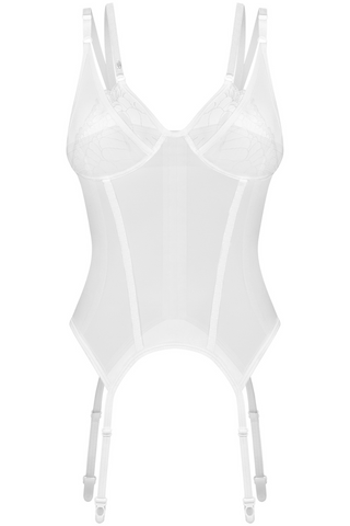 Obsessive Arrowel Sheer White Underwired Corset