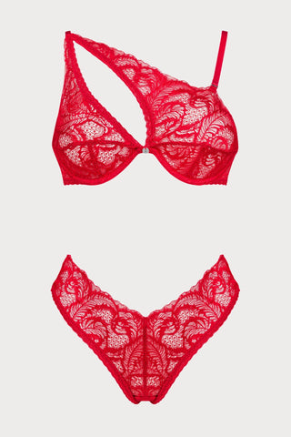 Obsessive Atenica Bra & Brief Red