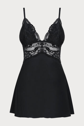 Obsessive Babydoll & Thong Set Black