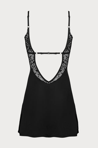 Obsessive Bellastia Chemise & Thong Black