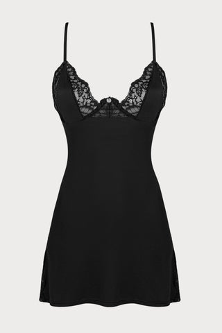 Obsessive Bellastia Chemise & Thong Black