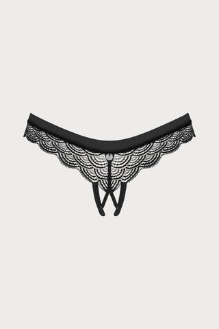 Obsessive Chemeris Crotchless Brief Black