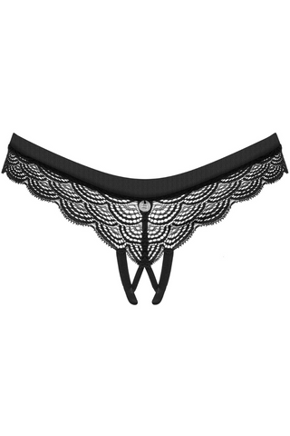 Obsessive Chemeris Crotchless Brief Black