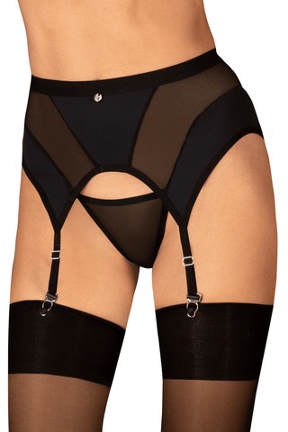 Obsessive Chic Amoria Suspender Belt Black