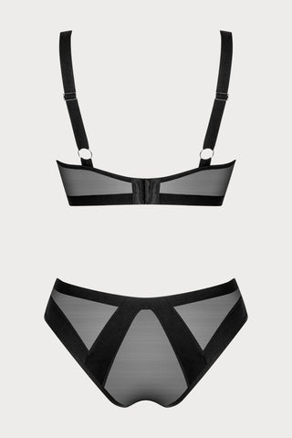 Obsessive Chic Amoria Underwired Bra & Brief Black