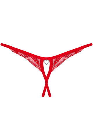 Obsessive Chilisa Crotchless Mini Thong Red