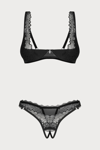 Obsessive Deina More Open Bra & Thong Set