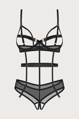 Euridia Cupless & Crotchless Bodysuit