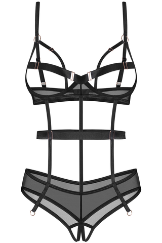Obsessive Euridia Cupless & Crotchless Bodysuit
