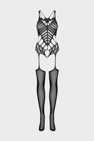 Obsessive G139 Open Crotch Bodystocking Black 