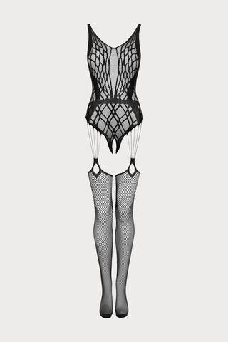 Obsessive G324 Crotchless Bodystocking Black