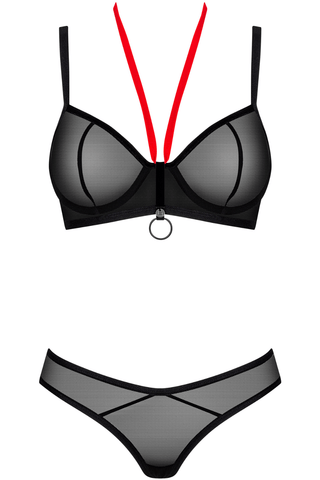 Obsessive Glandez Bra & Brief Black