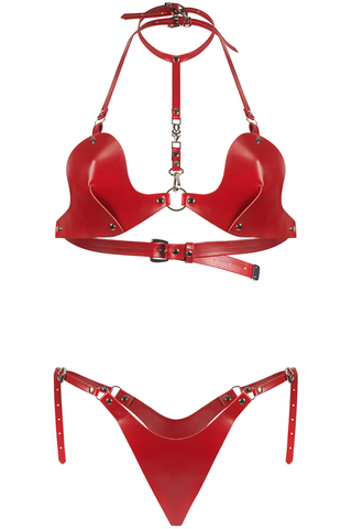 Obsessive Inferro Red Two Piece Set - Bra & Thong