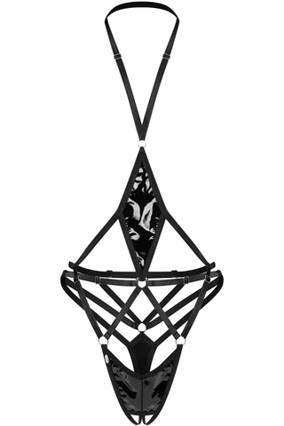 Obsessive Keira Lise Black Crotchless Bodysuit