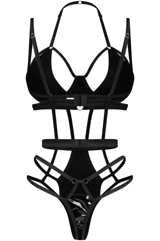 Obsessive Keira Lise Black Underwired Bodysuit