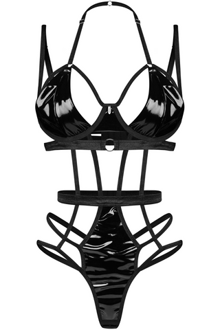 Obsessive Keira Lise Black Underwired Bodysuit
