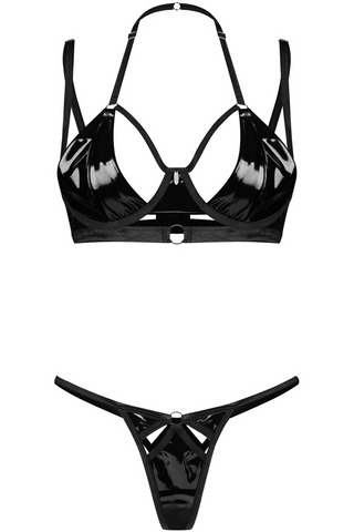 Obsessive Keira Lise Black Underwired Bra & Thong