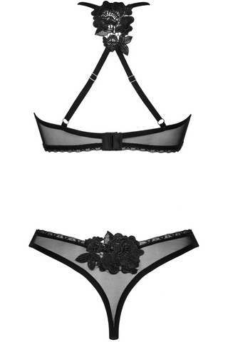 Obsessive Latinesa Bra & Thong Black