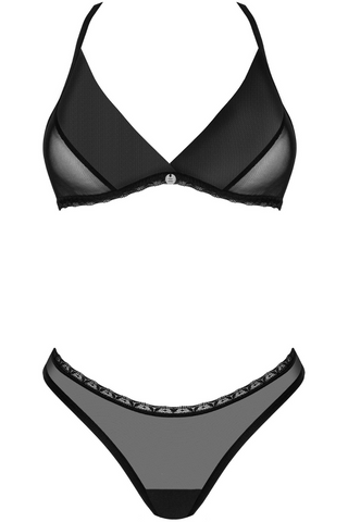 Obsessive Latinesa Bra & Thong Black