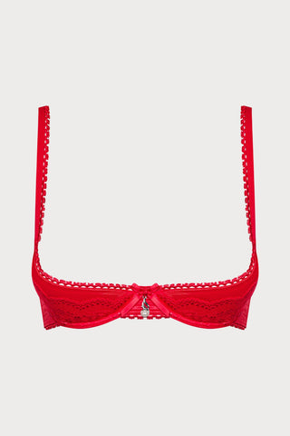 Lovica Red Half Cup Bra