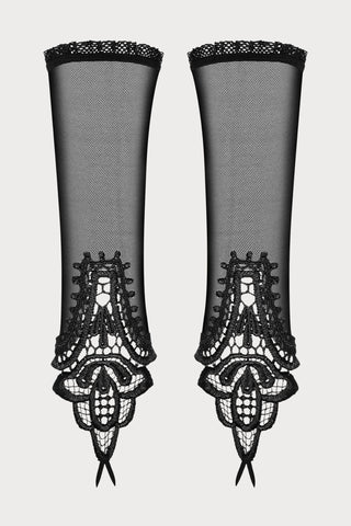 Obsessive Luiza Fingerless Gloves Black