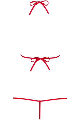 Obsessive Luiza Strappy Bodysuit Red