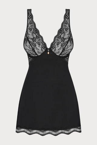 Luvae Babydoll & Thong Black