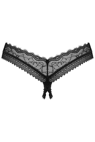 Obsessive Medilla Crotchless Thong Black